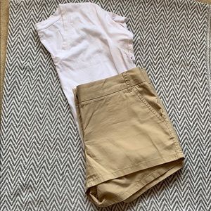 J Crew tan shorts